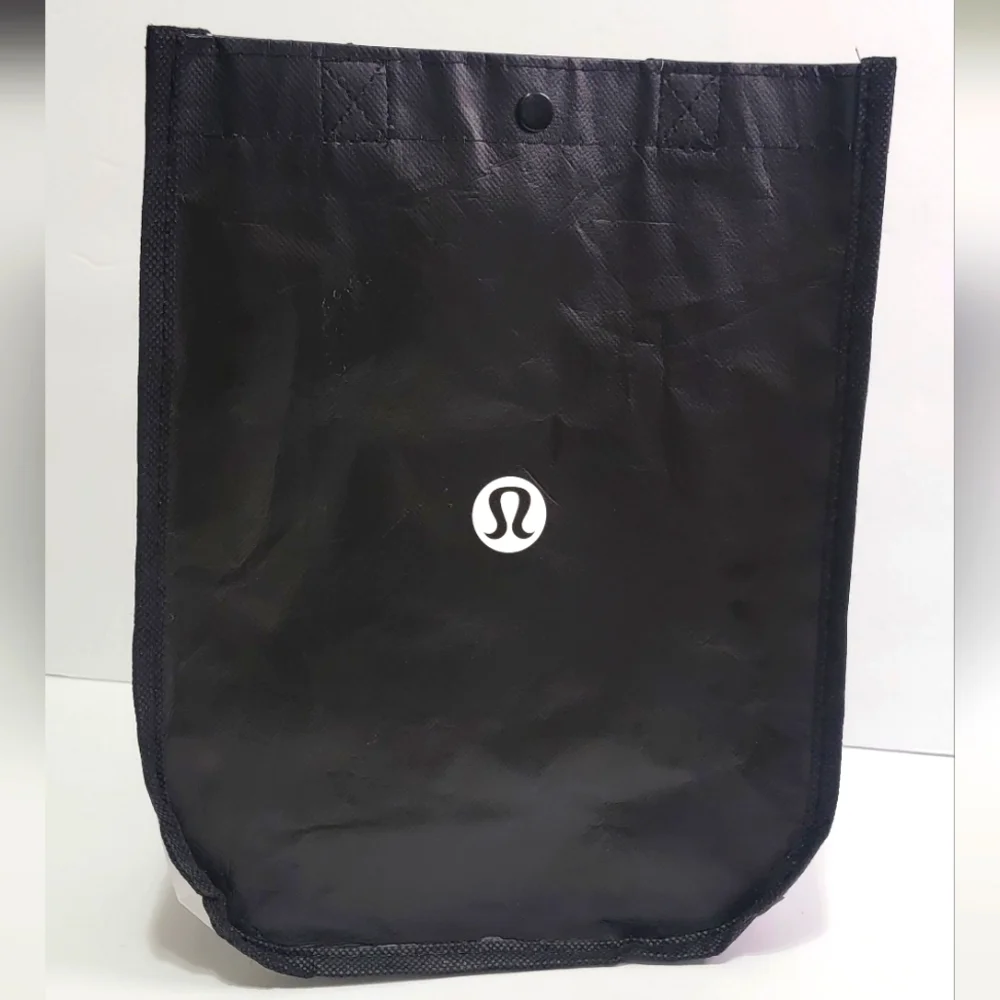 Lululemon Black and White Reusable Small Tote Bag - Picture 5 of 6